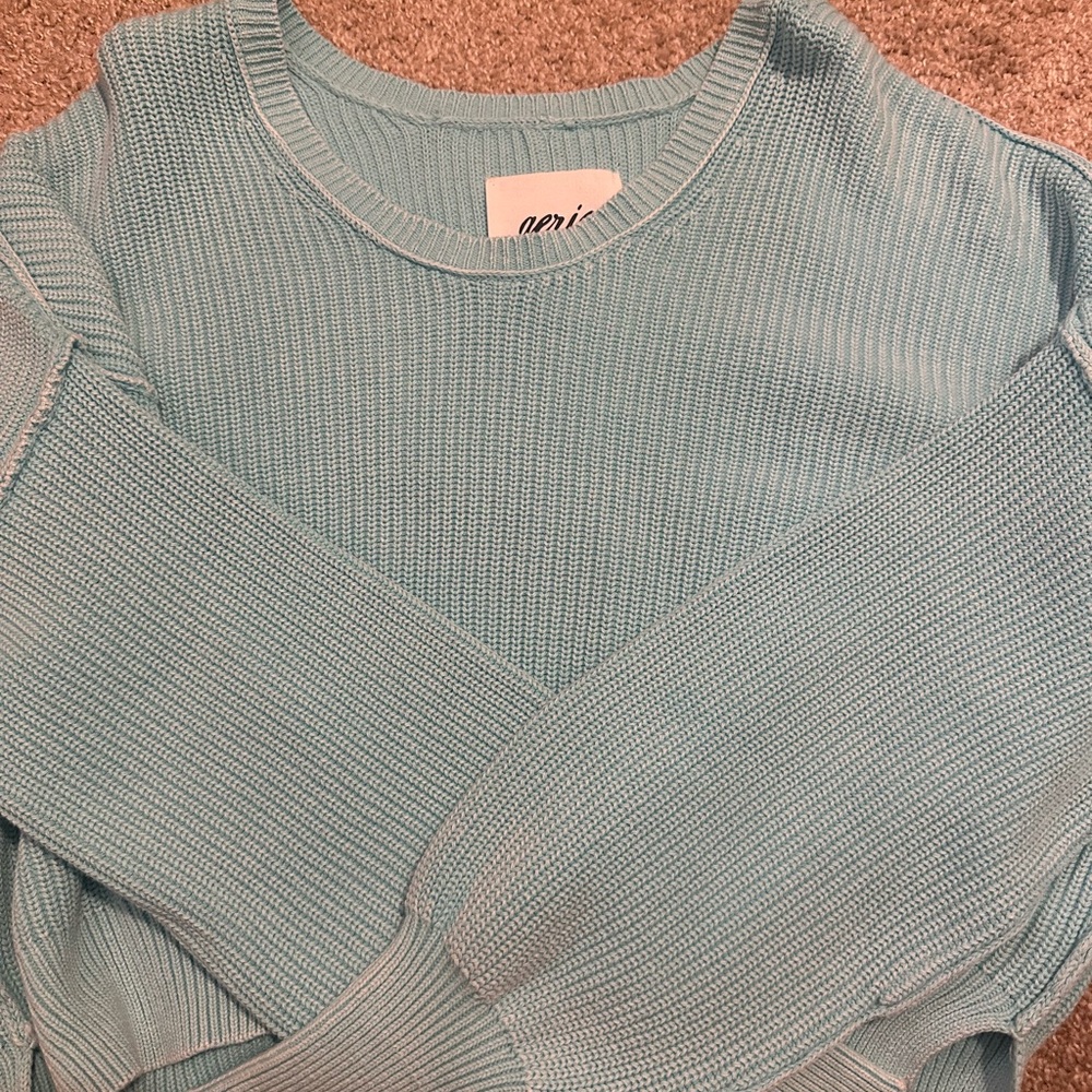 Women’s blue aerie sweater